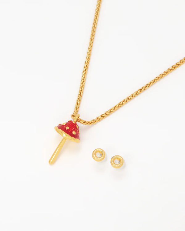 Collar Maxi Hongo + Aretes