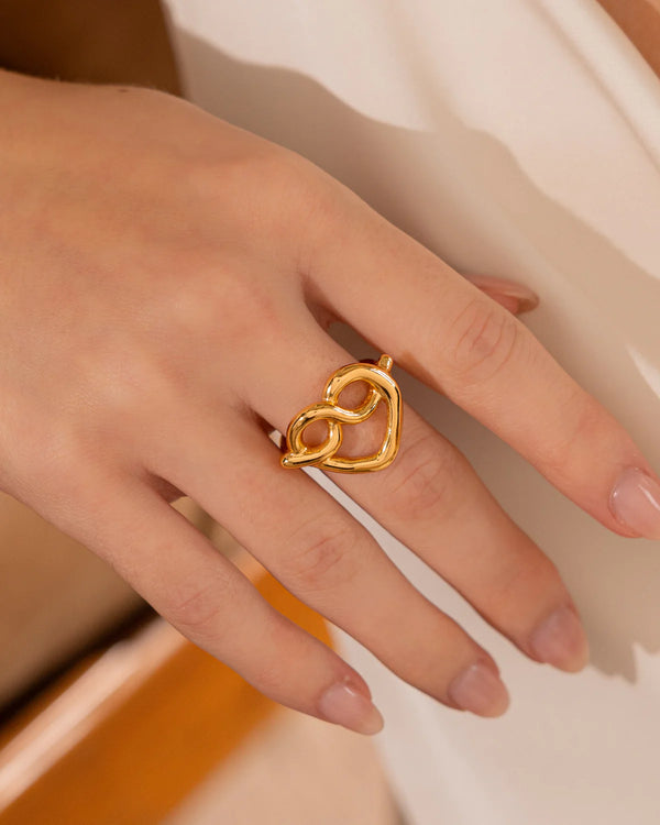 Anillo Corazón Lazo Bold