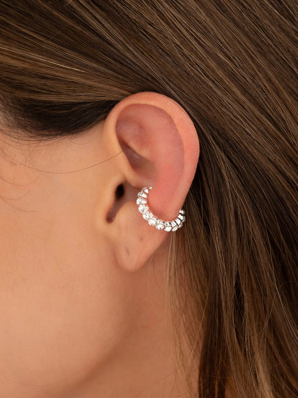 Earcuff Cristales Silver