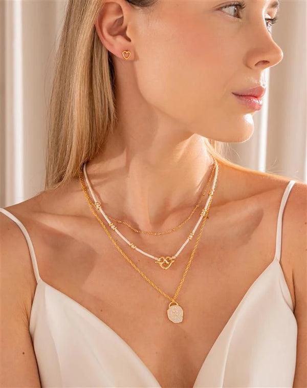 Set x2 Collares Amor + Aretes