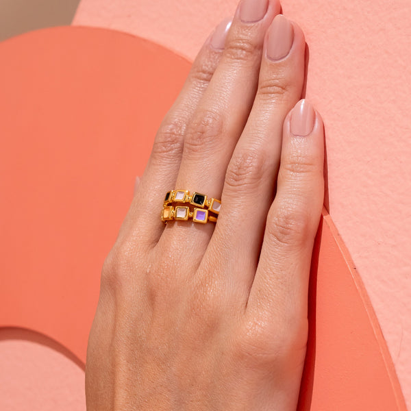 Set X2 Anillos Multicolor