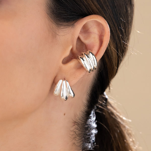 Set X2 Candongas + Earcuff Chunky