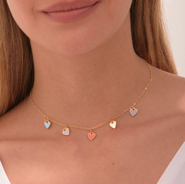 Cadena Multi Corazones