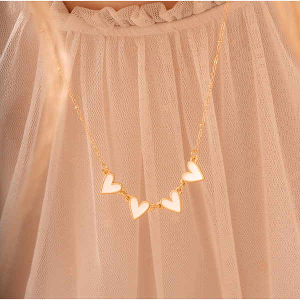 CADENA LOVE BLANCO HUESO